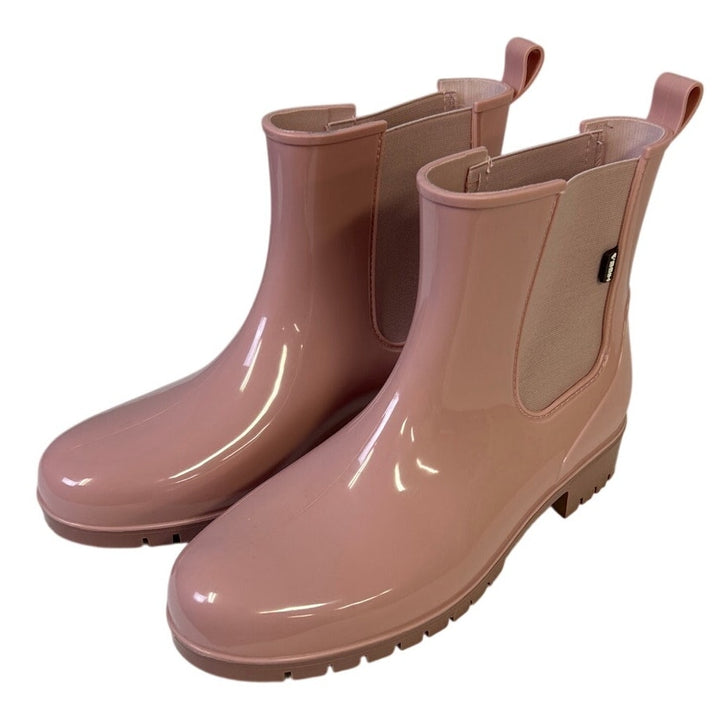Hisea Womens Size 8 Pink 1.25" Heel Ankle Boots Round Closed Toe Shoes
