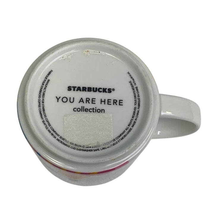 2014 New Starbucks You Are Here Collection Florida 14oz Ceramic Coffee Mug Cup