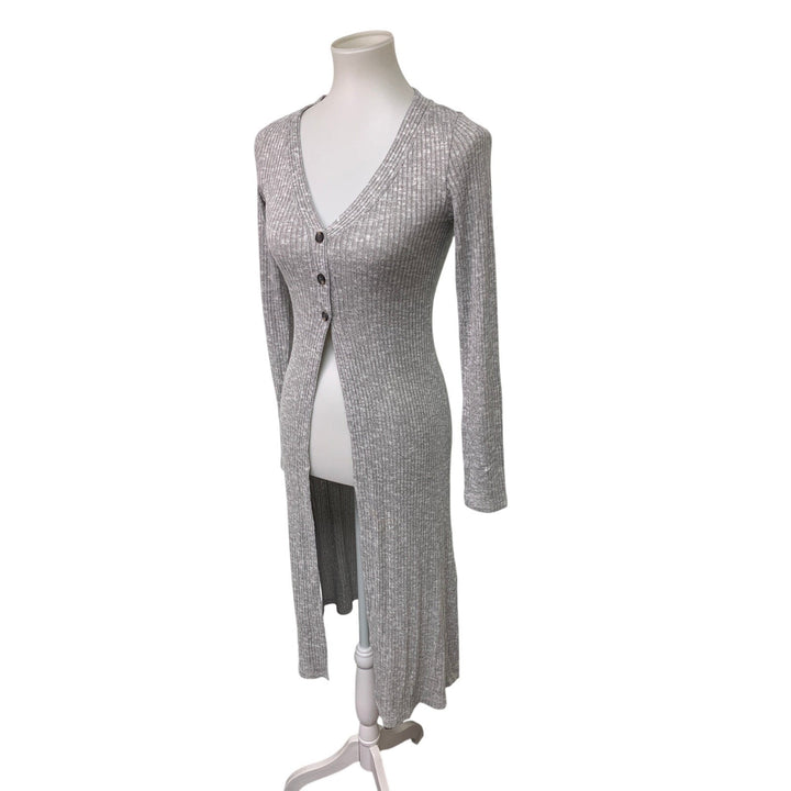 New American Eagle Womens Small 3-Button Long Sleeve Duster Cardigan Sweater
