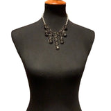 New Round Gem Waterfall Rhinestone Statement Fashion Necklace w Gift Box
