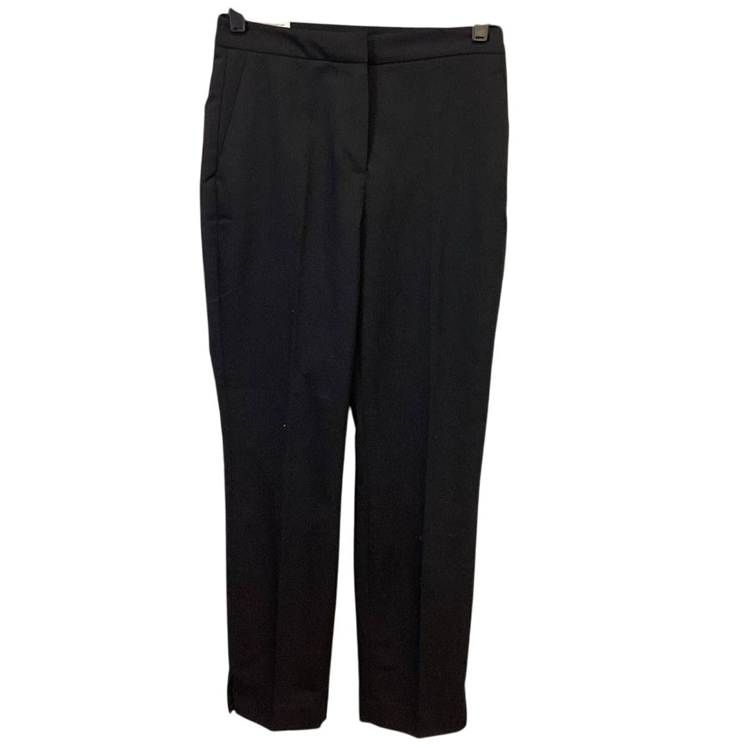 New H&amp;M Womens Size 2 Slim Regular Waist Cropped Basic Black Capri Cropped Pants