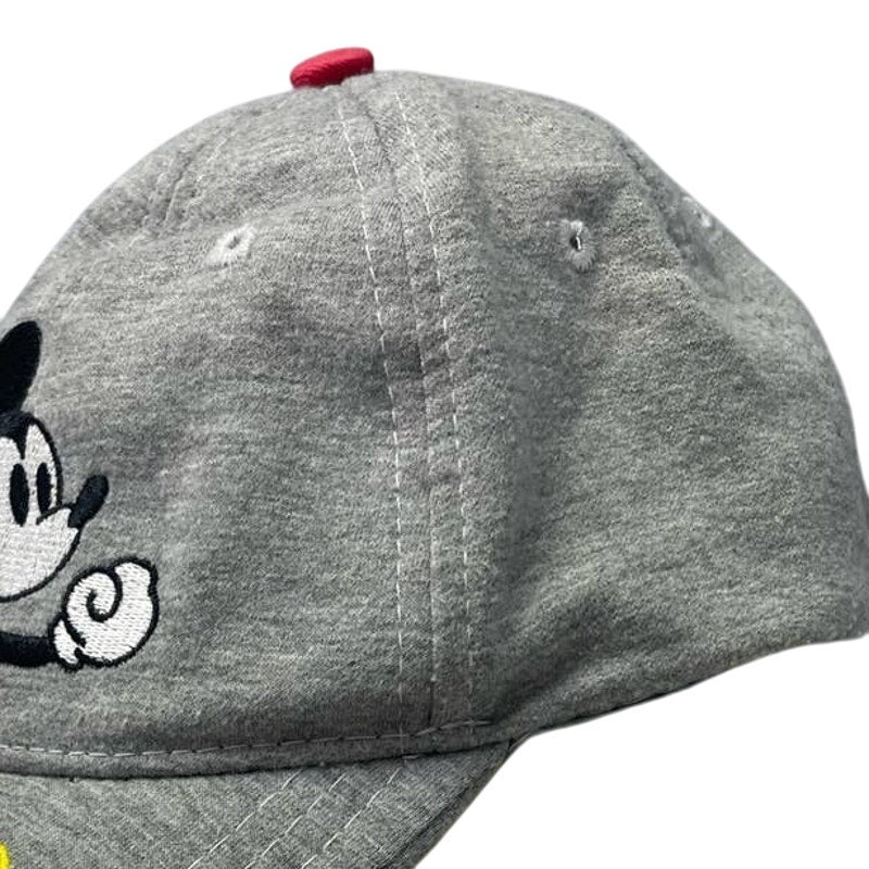 Disney Mickey Mouse Kids One Size OSFM 100% Cotton Hook &amp; Loop Back Cap Hat