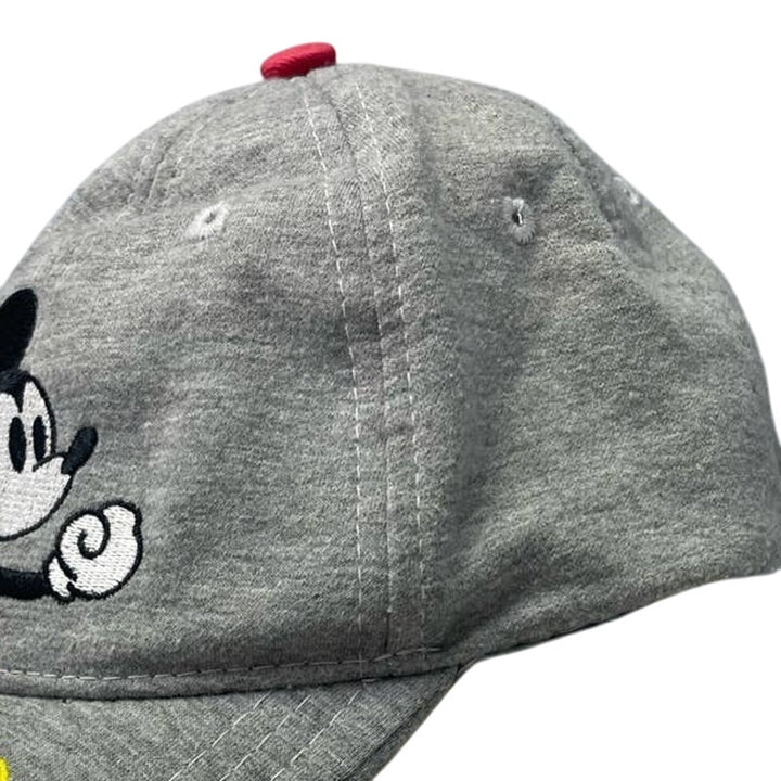 Disney Mickey Mouse Kids One Size OSFM 100% Cotton Hook &amp; Loop Back Cap Hat