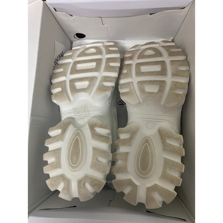 Dream Pairs Womens Size 7.5 White Lace Up Chunky Platform Athletic Sneaker Shoes