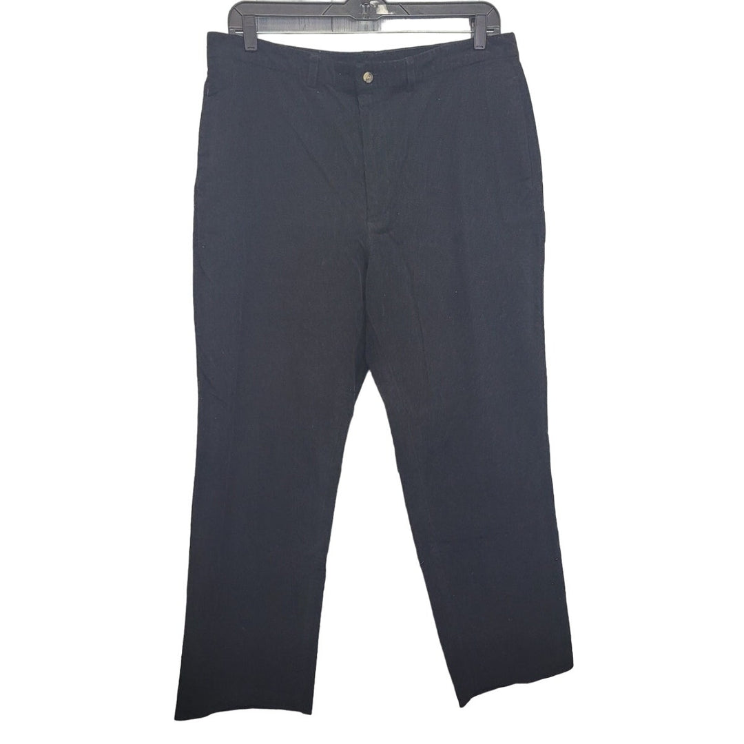 DKNY Mens 40X30 Black 100% Cotton Multi Pocket Staight Leg Corduroy Pants