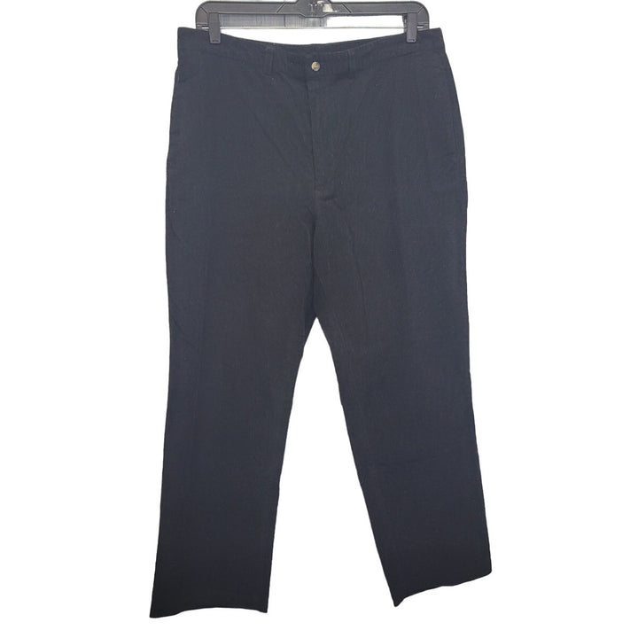 DKNY Mens 40X30 Black 100% Cotton Multi Pocket Staight Leg Corduroy Pants
