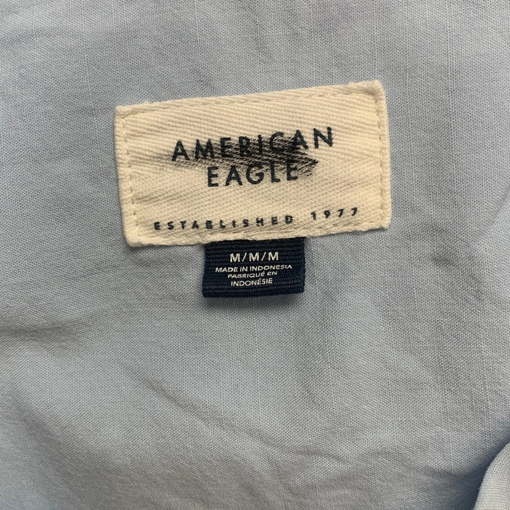 New American Eagle Womens Medium Short Sleeve Collared Button Up Shirt