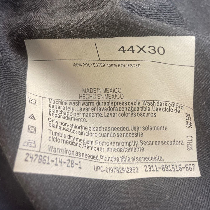 Haggar Collections Mens 44 X 29 Polyester Pleated Front Hook &amp; Eye Career Pants