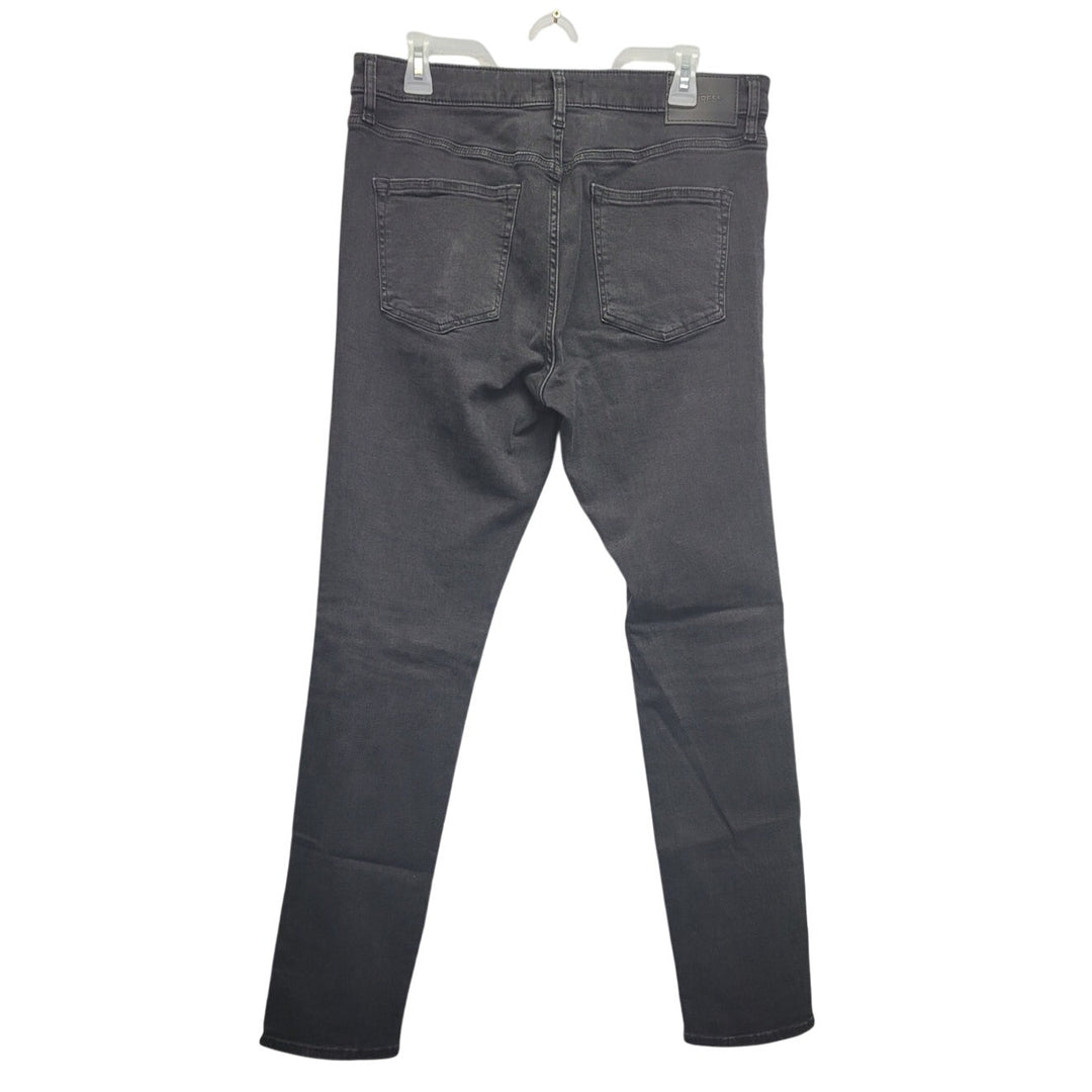 Express Mens 32x32 Stretch Cotton Spandex Black Skinny Denim Jeans