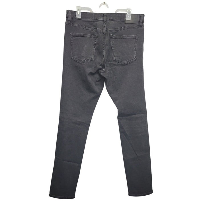 Express Mens 32x32 Stretch Cotton Spandex Black Skinny Denim Jeans