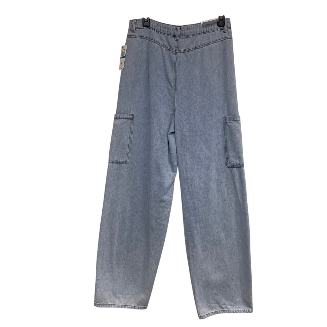 New Tinseltown Juniors Size 9 Hi Rise Wide Leg Baggy Denim Jeans w Pockets