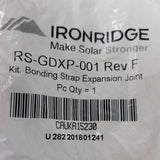 New Ironridge 4" RS-GDXP-001 Rev F Solar Panel Bonding Strap Expansion Joint Kit