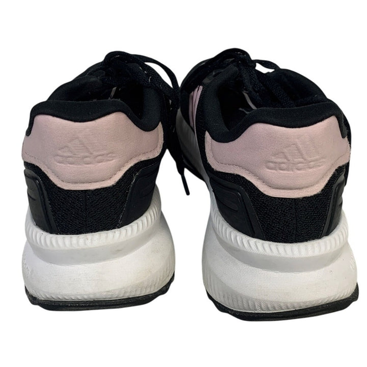 Adidas Womens Size 8.5 Black Pink Sneakers Low Top Lace Up Running Shoes