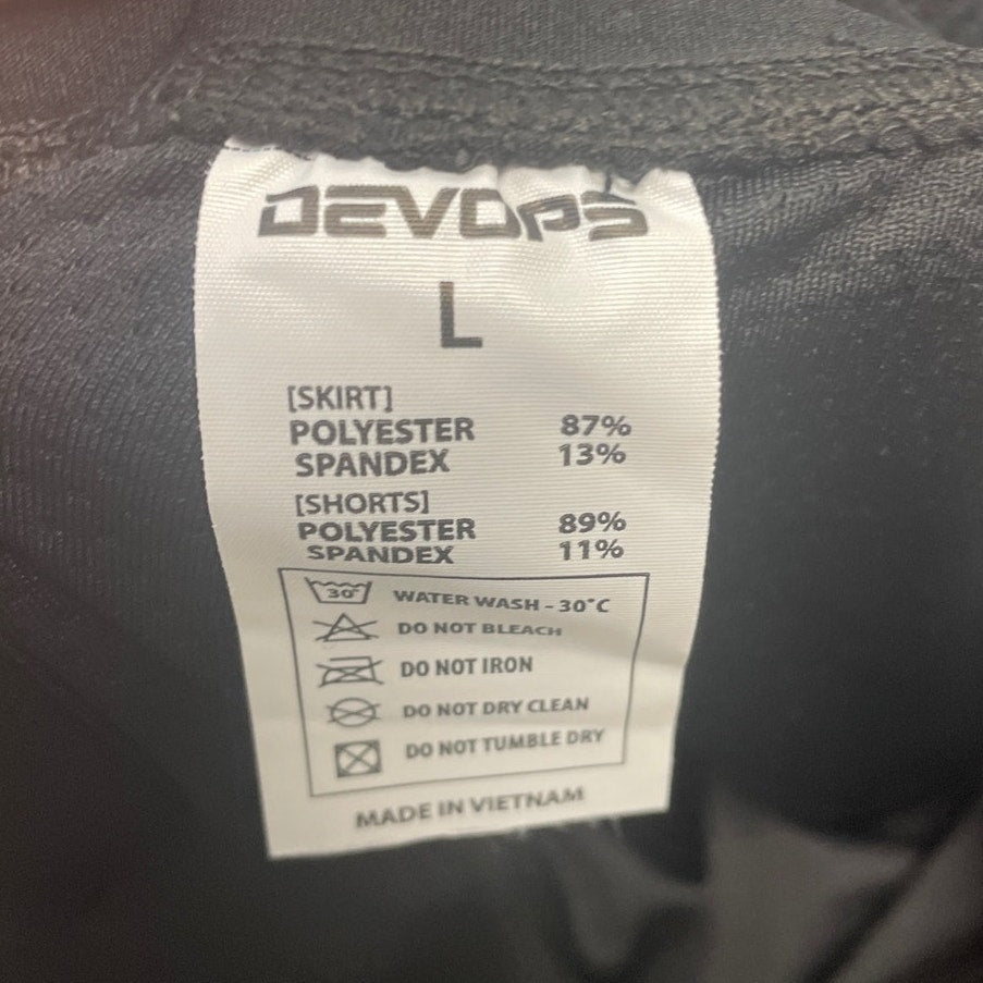 Devops Womens Large Athleticwear Skort &amp; XL Drawstring Elastic Waist Shorts