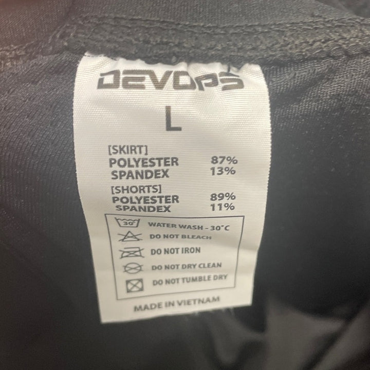 Devops Womens Large Athleticwear Skort &amp; XL Drawstring Elastic Waist Shorts