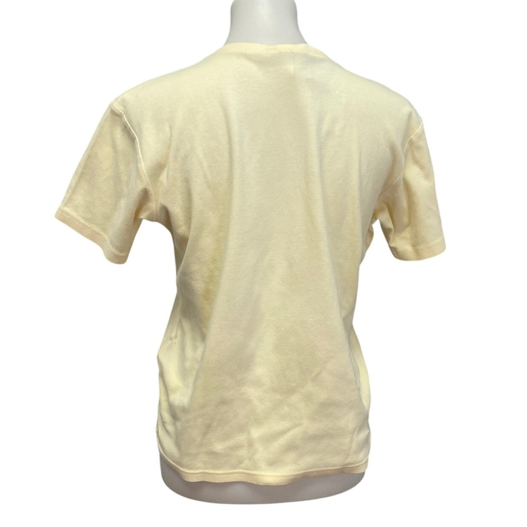 Hand Printed Upcycled Womens Medium Vintage Reference Book Butterfly Page Tee