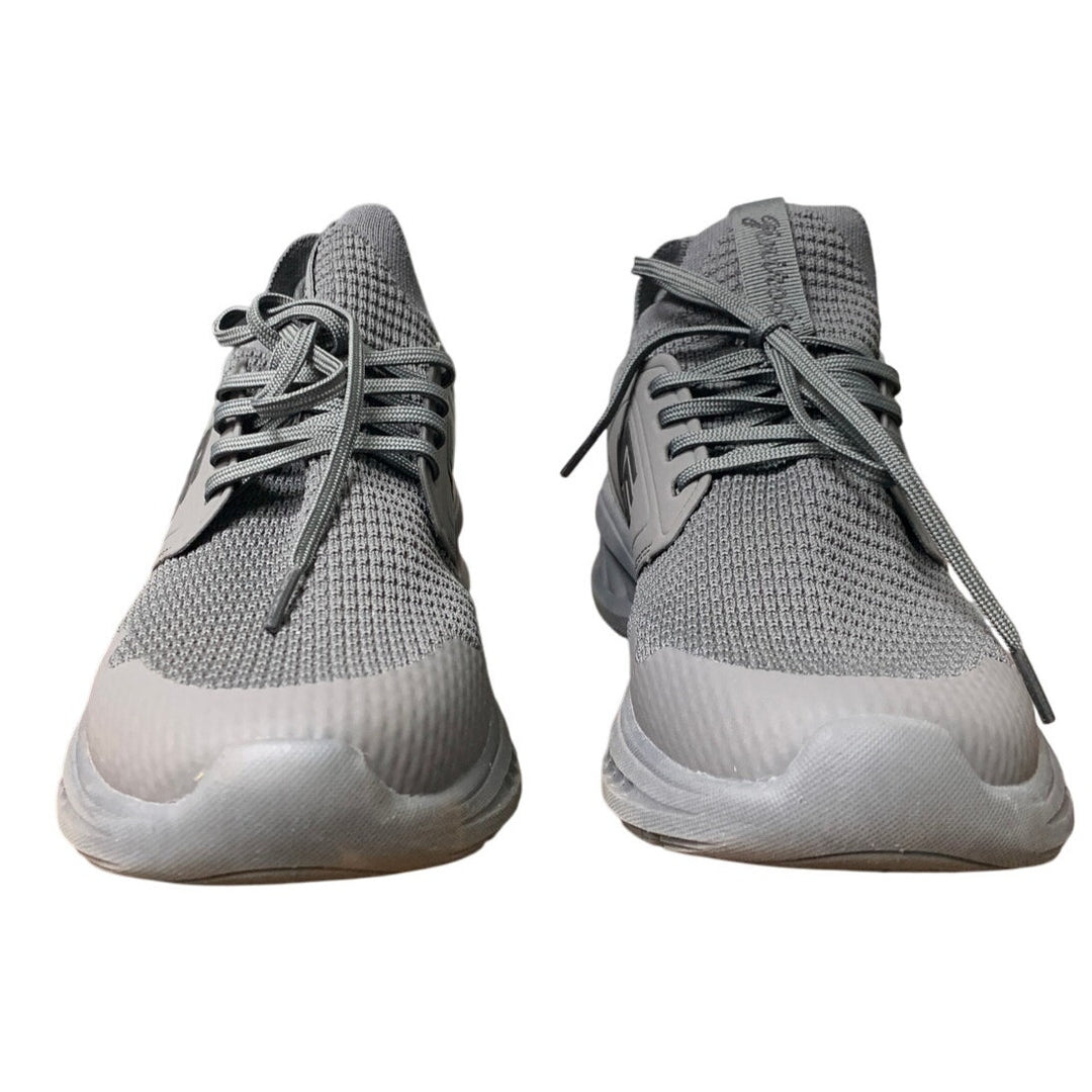 Giniros Womens Size 8 Gray Mesh Slip On Walking Running Breathable Sneaker Shoes