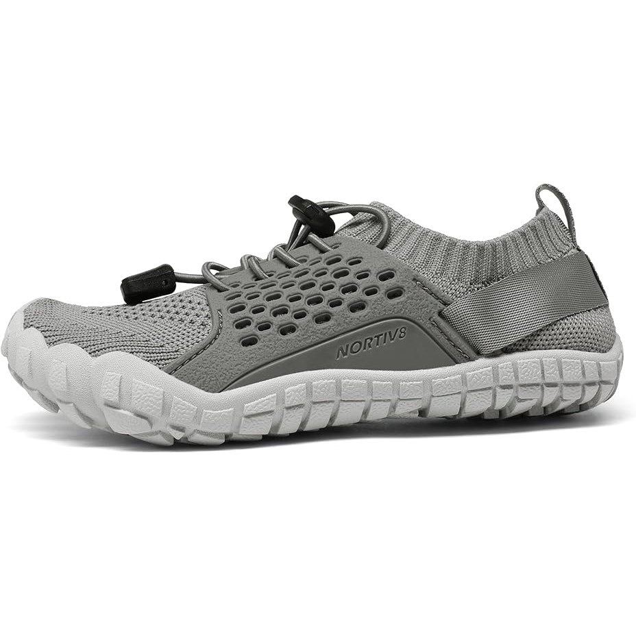 New Nortiv8 Little Boys 12 Gray Lace Up Barefoot Non Slip Aqua Socks Water Shoes