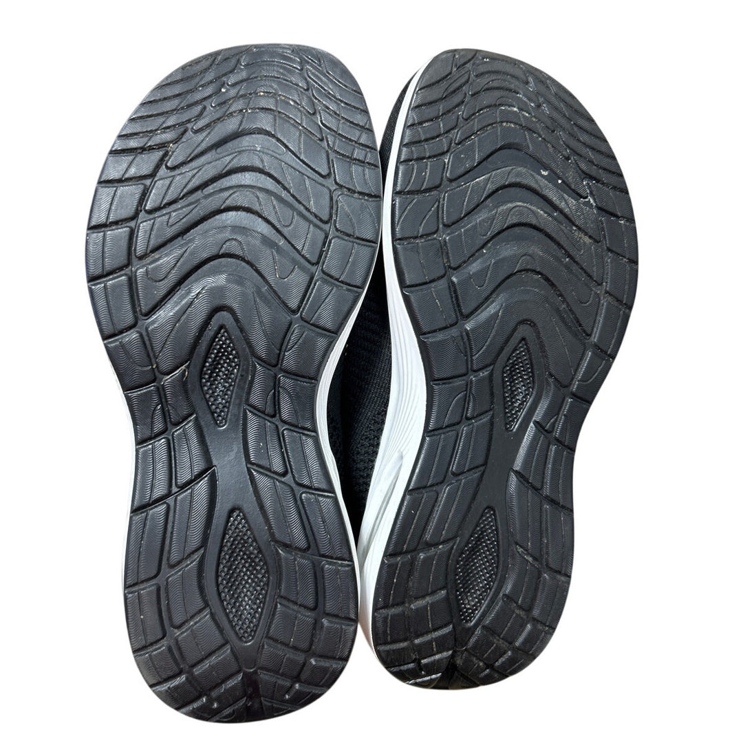 ZYEN Womens Size 8.5 Black Mesh Slip On Wide Toe Box Air Cushion Athletic Shoes