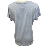 Hand Printed Upcycled XL Vintage Book Page Flower Butterfly Bee Tee Shirt