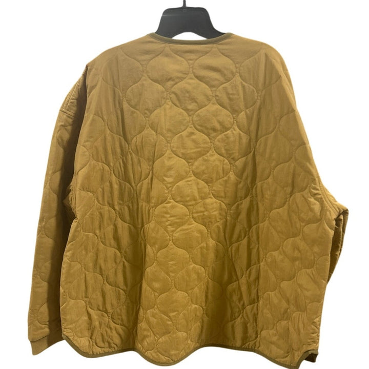 New Eddie Bauer Womens Tawny Gold Full Zip Wren Insulated Polyfill Jacket