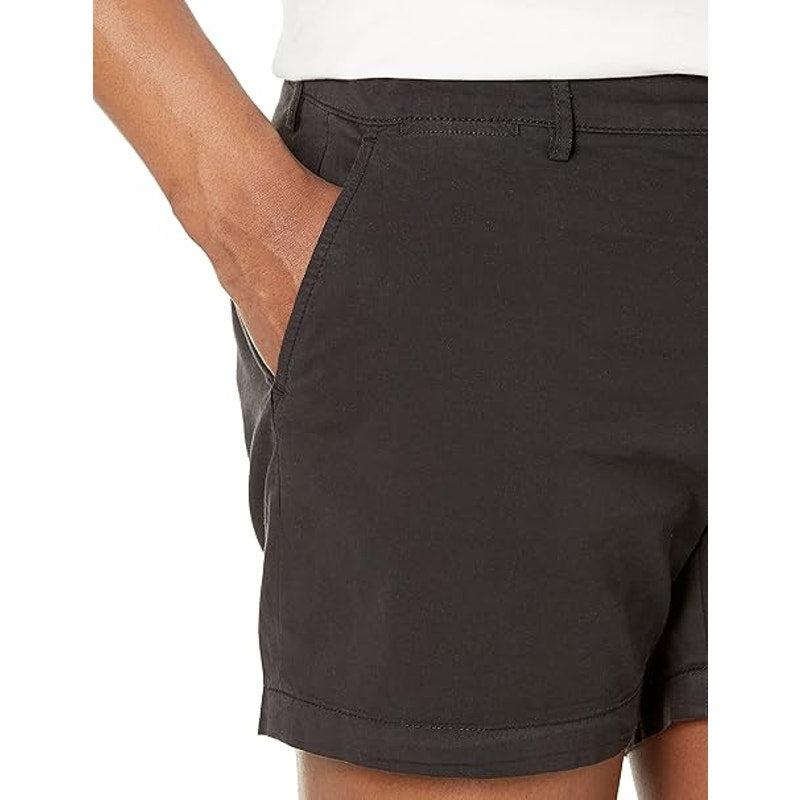 NWT New Amazon Essentials Size 36 Black Cotton Blend Slim Fit Chino Shorts