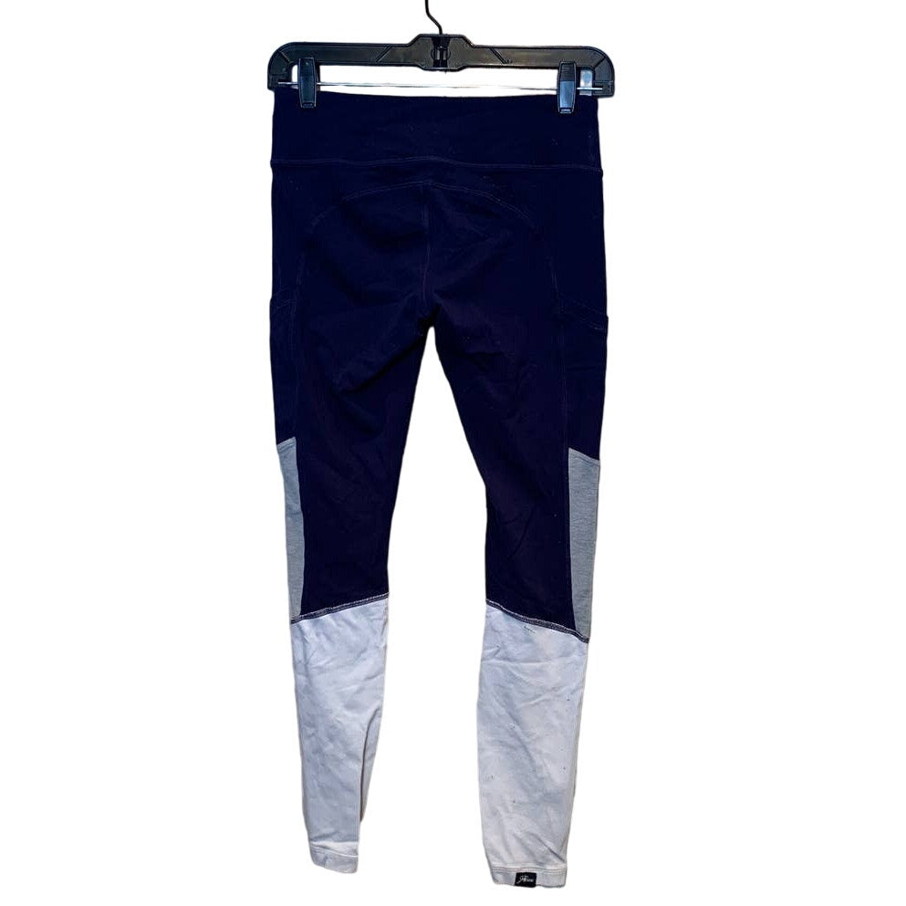 New Balance Womens Small Colorblock Workout Yoga Athletic Stretch Leggings Pants