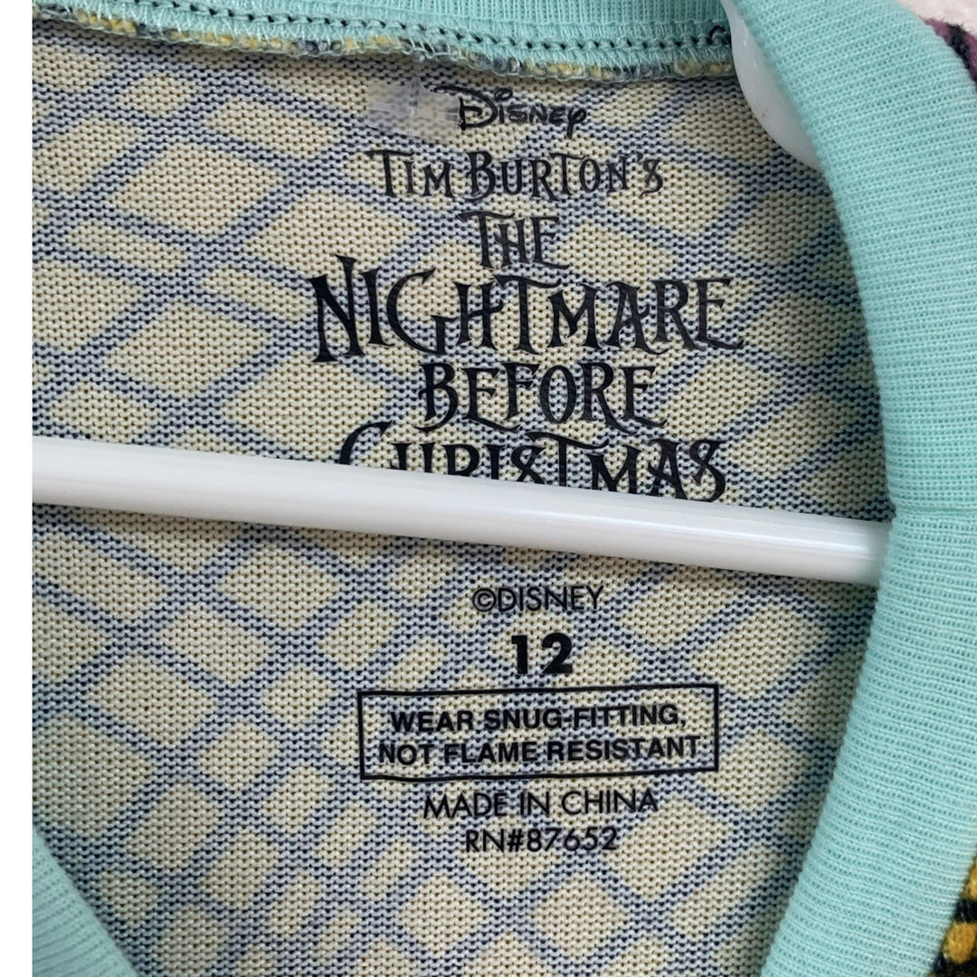 New Disney Girls Size 12 The Nightmare Before Christmas Pajama Top Pants Set