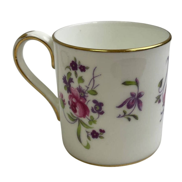 Vintage Crown Staffordshire England Cup &amp; Saucer Rose Fine Bone China Teacup Set