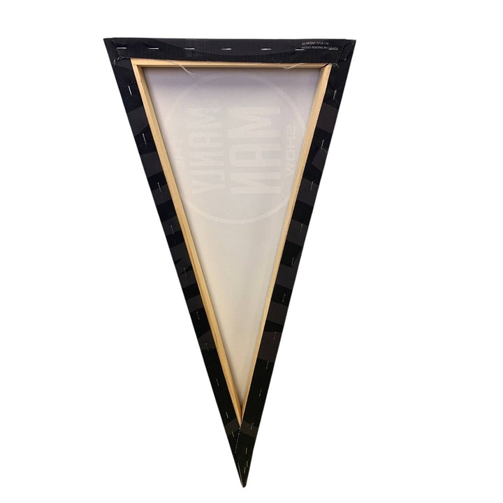 The Manly Man Show Triangle Pennant Shaped Canvas Wrapped Artwork Wall Art