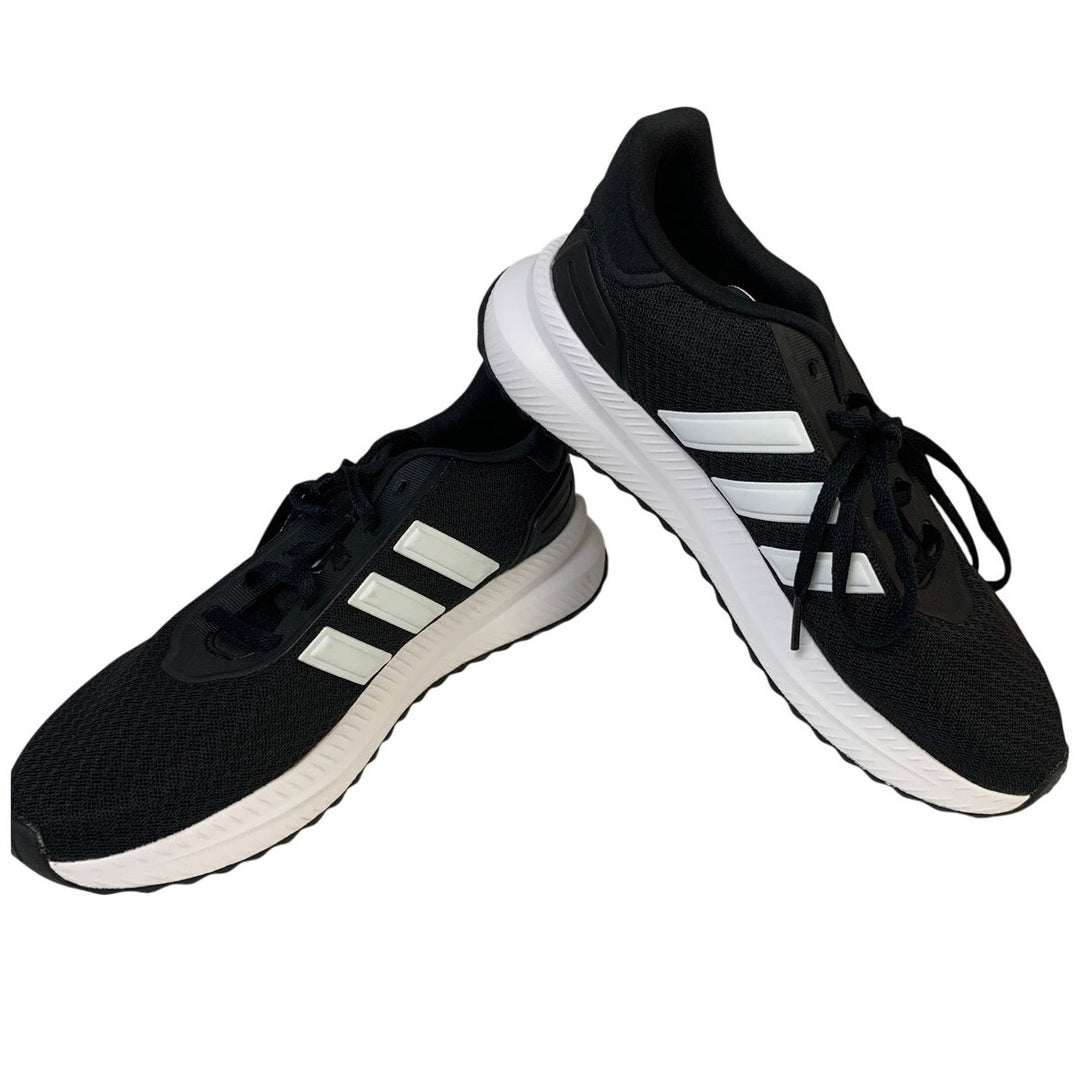 Adidas Mens Size 8.5 Black White Sneaker Lace Up Low Top Round Toe Athletic Shoes