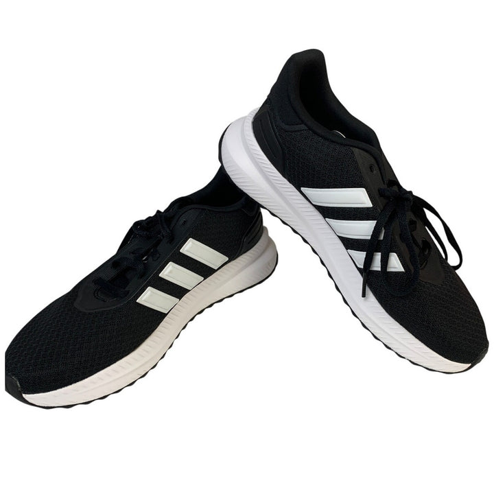 Adidas Mens Size 8.5 Black White Sneaker Lace Up Low Top Round Toe Athletic Shoes