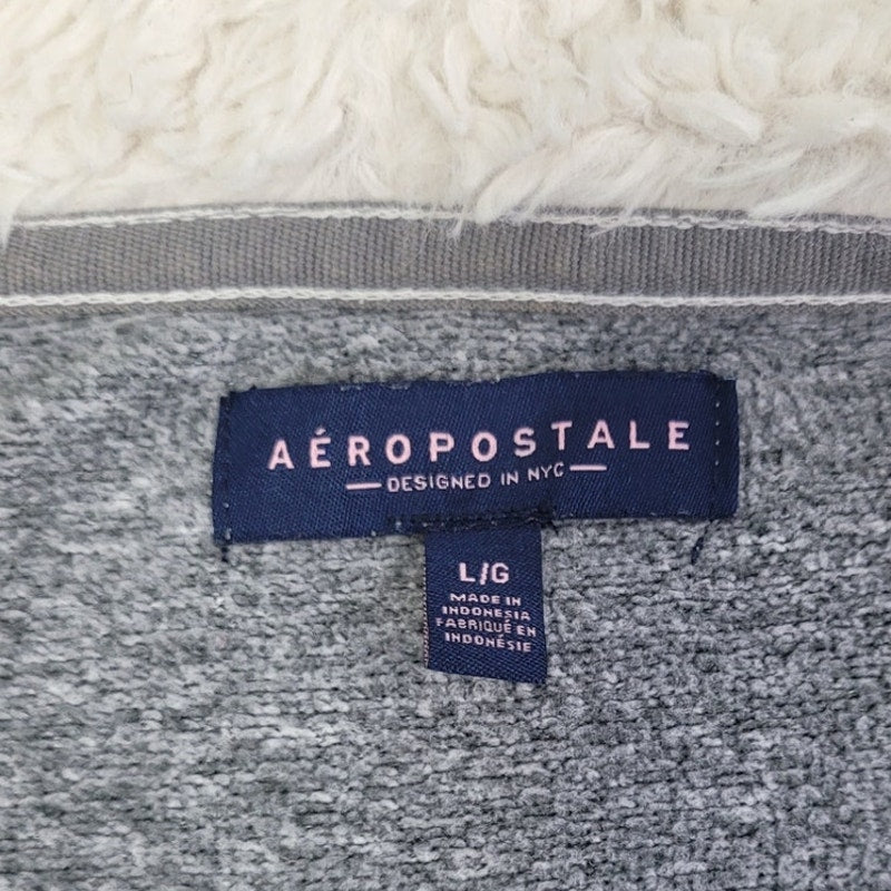 Aeropostale Womens Large 100% Polyester Long Sleeve Full Zip Hooded Jacket