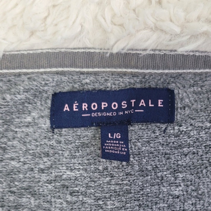 Aeropostale Womens Large 100% Polyester Long Sleeve Full Zip Hooded Jacket