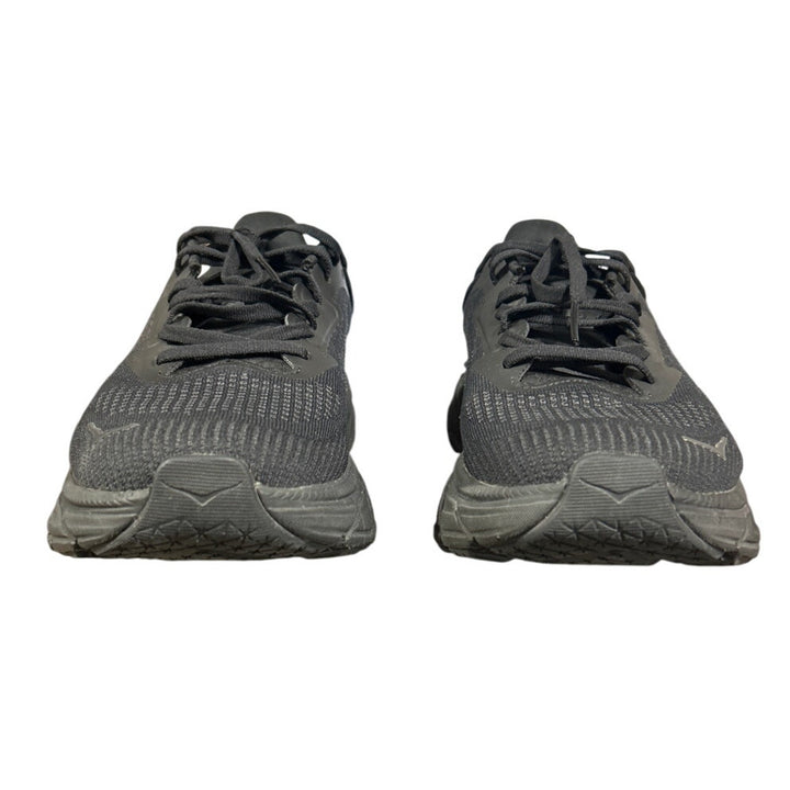 Hoka Womens Size 7B Black Mesh Arahi 7 Lace Up Athletic Shoes w Box EUC