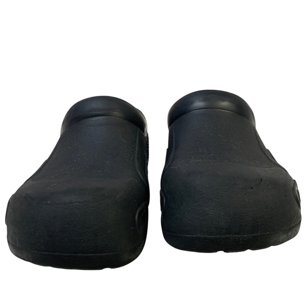 Vangelo Mens Size 10 Black Clog Slip On Closed Round Toe Waterproof Shoes