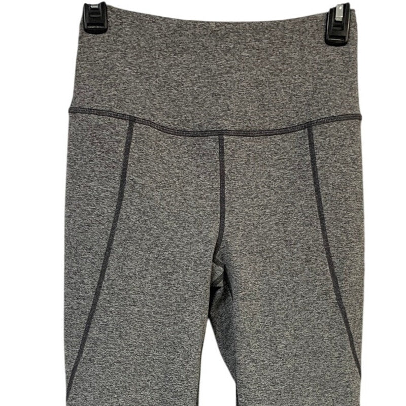 New Eddie Bauer Womens Gray Crossover Long Athletic Workout Pants w Pockets