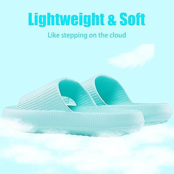 New Rosyclo Womens Size 8 Mint Green Slide On Cushioned Sandals House Slippers