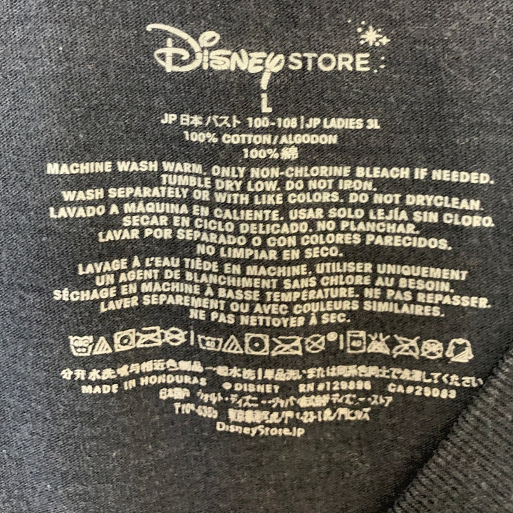 Disney Store Womens Large Black Star Wars Short Sleeve V Neck Tee Shirt