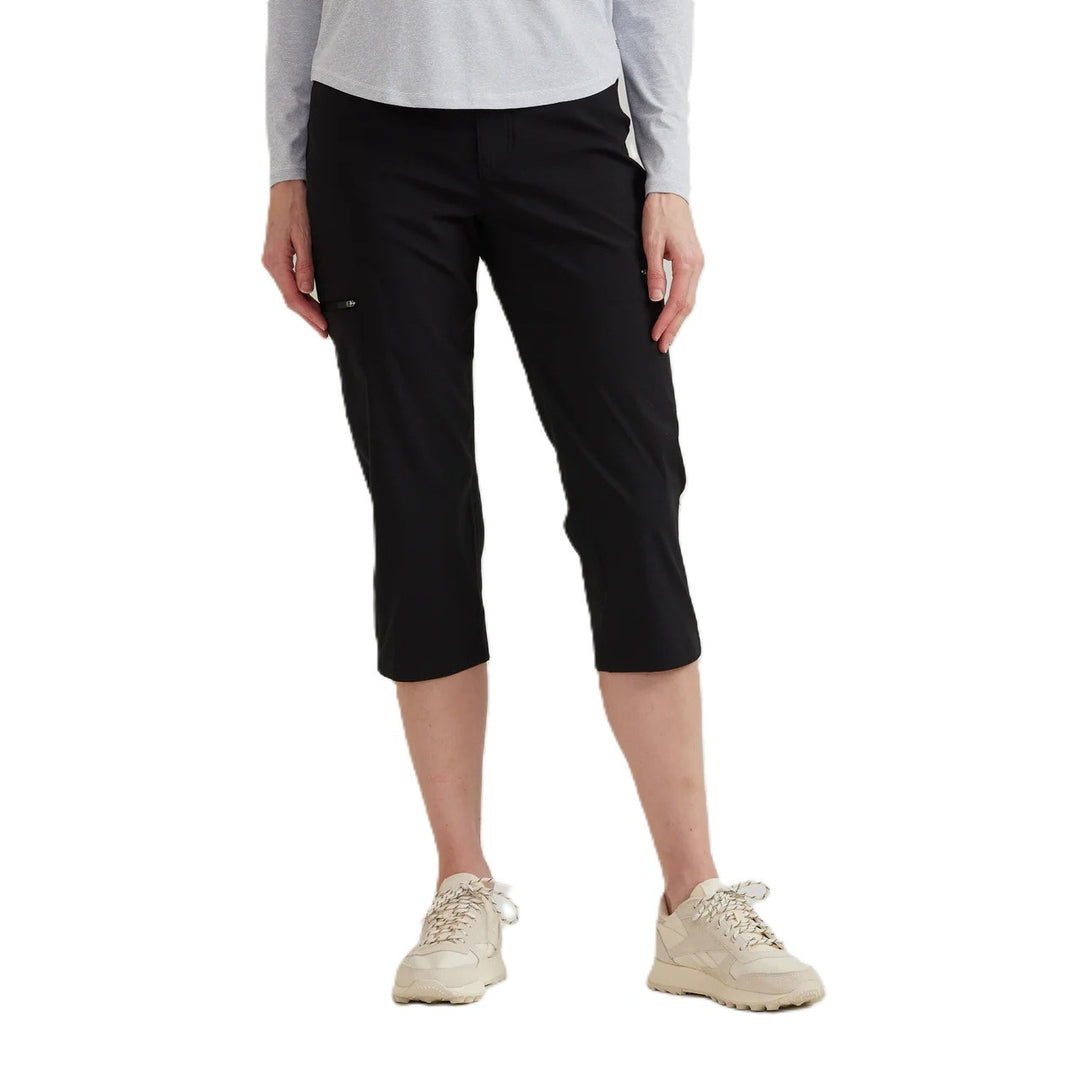 New Eddie Bauer Womens Size 0 Black First Ascent UPF50+ Mid Rise Guide Capris