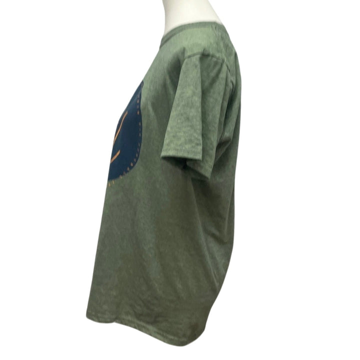 Oliver &amp; Otis Womens Medium Thankful Family Thanksgiving Turkey Short Sleeve Tee