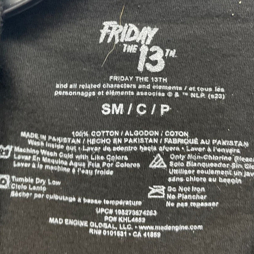 New Friday the 13th Mens Small Camp Crystal Lake Short Sleeve Crew Neck Tee