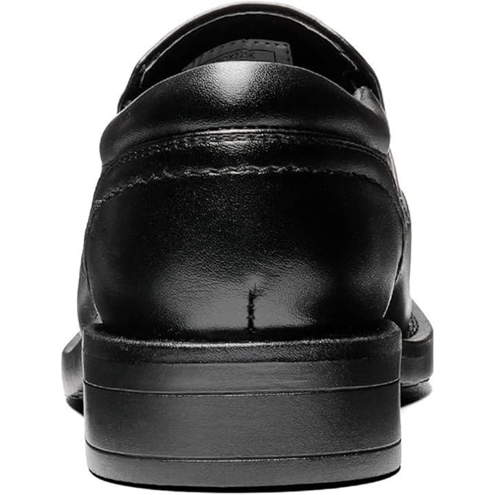 Bruno Marc Toddler Boys Size 10 Black Faux Leather Slide On Dress Loafer Shoes
