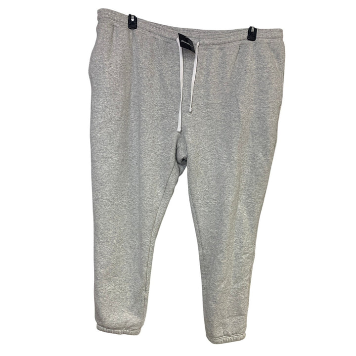 New Eddie Bauer Mens 3XL Gray Signature High Pile Lined Drawstring Sweatpants