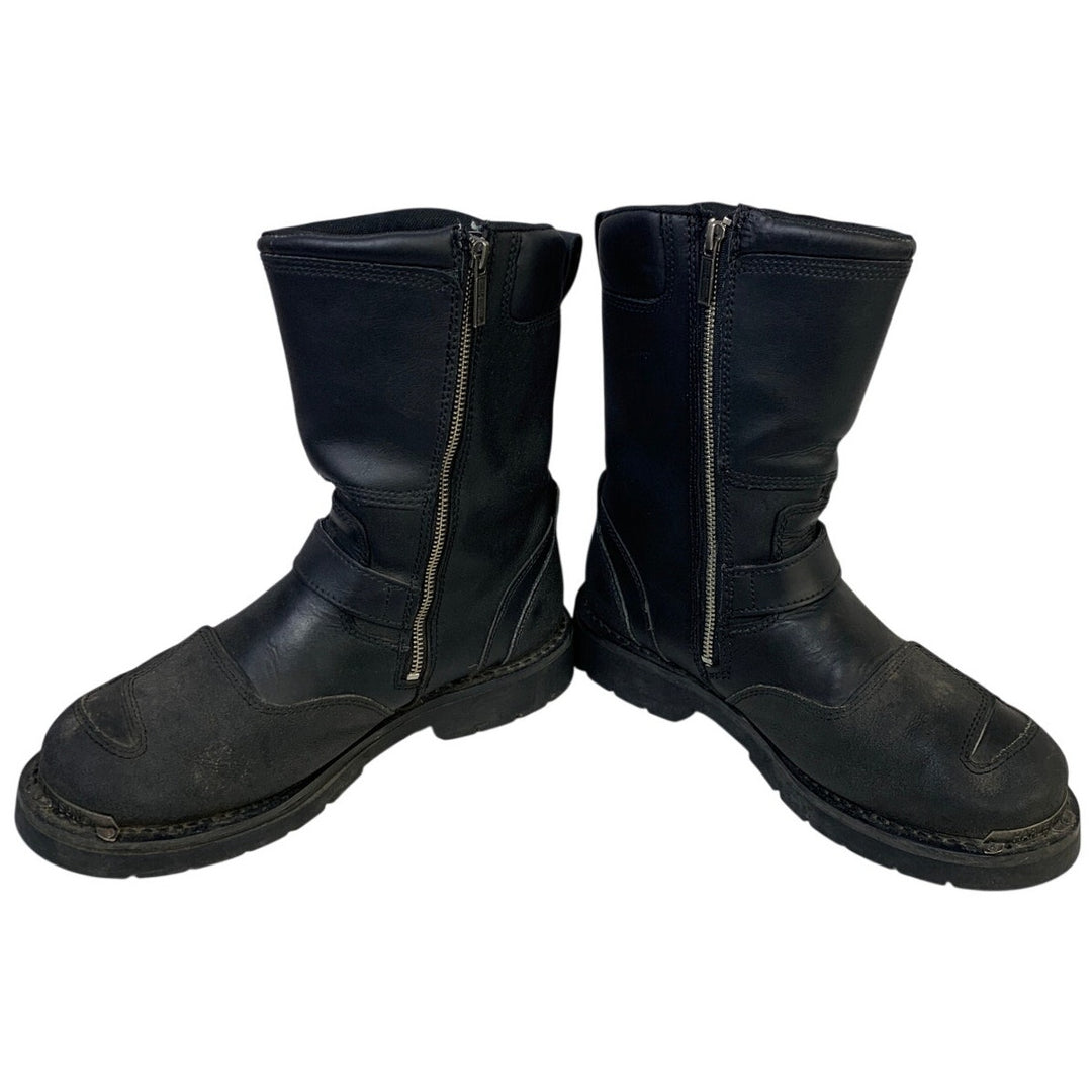 Harley Davidson Mens Size 11 Black Leather Motorcycle Side Zip Shift Boots