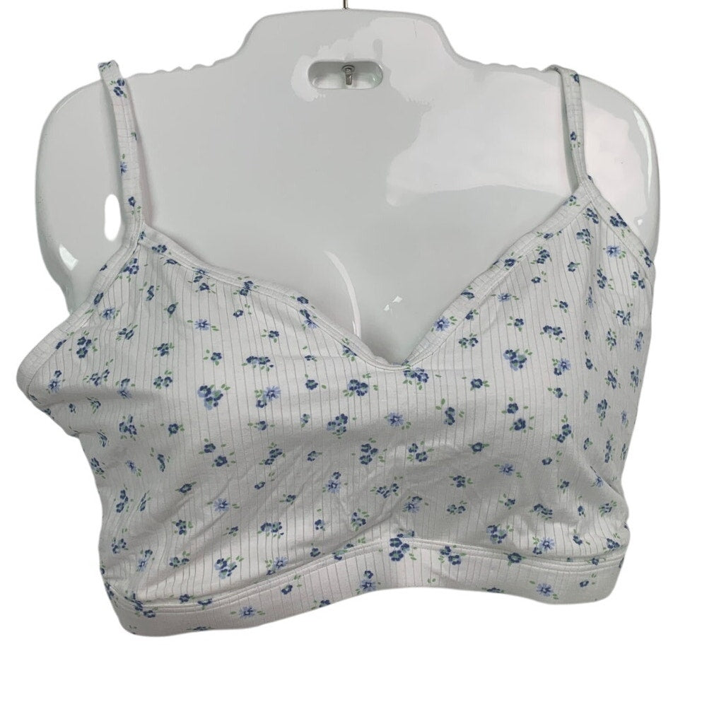 New American Eagle Womens XXL Floral Textured Adjustable Strap Bralette