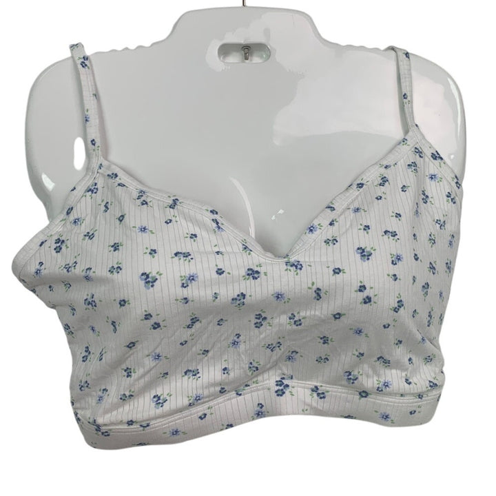 New American Eagle Womens XXL Floral Textured Adjustable Strap Bralette