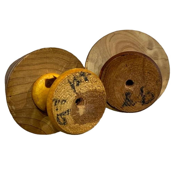 Vintage Wooden Wisconsin Dells Souvenir Lamp Shaped Salt Pepper Shaker Set