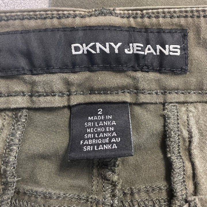 DKNY Womens Size 2 Cotton Spandex Ankle Zip Denim Jeans w Pockets