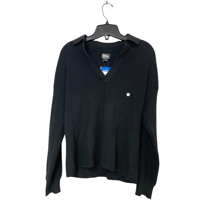 New Eddie Bauer Womens XS Black Signature Johnny Collared Sorbtek Sweater
